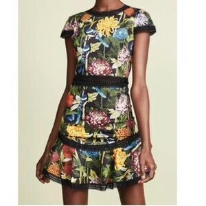 Alice + Olivia Rapunzel Floral Multicolor Dress
